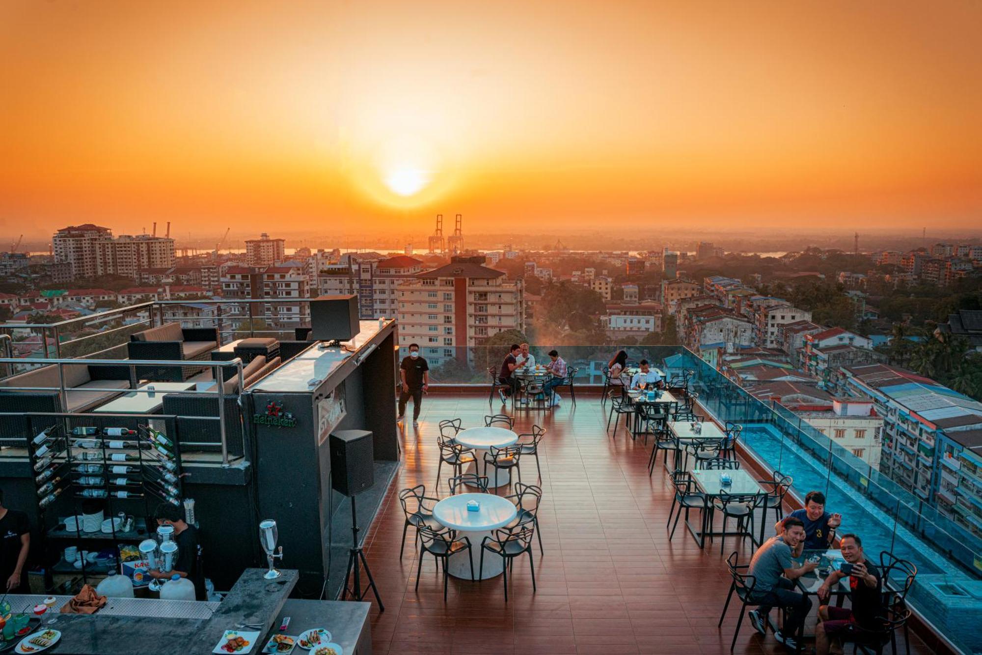Hotel Sanchaung Rangún Exteriér fotografie