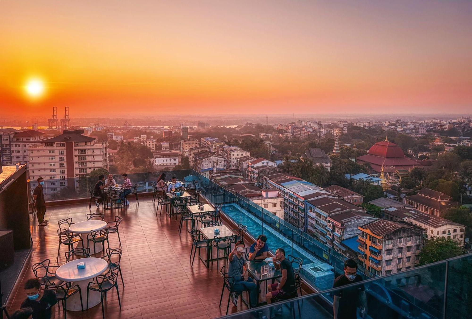 Hotel Sanchaung Rangún Exteriér fotografie