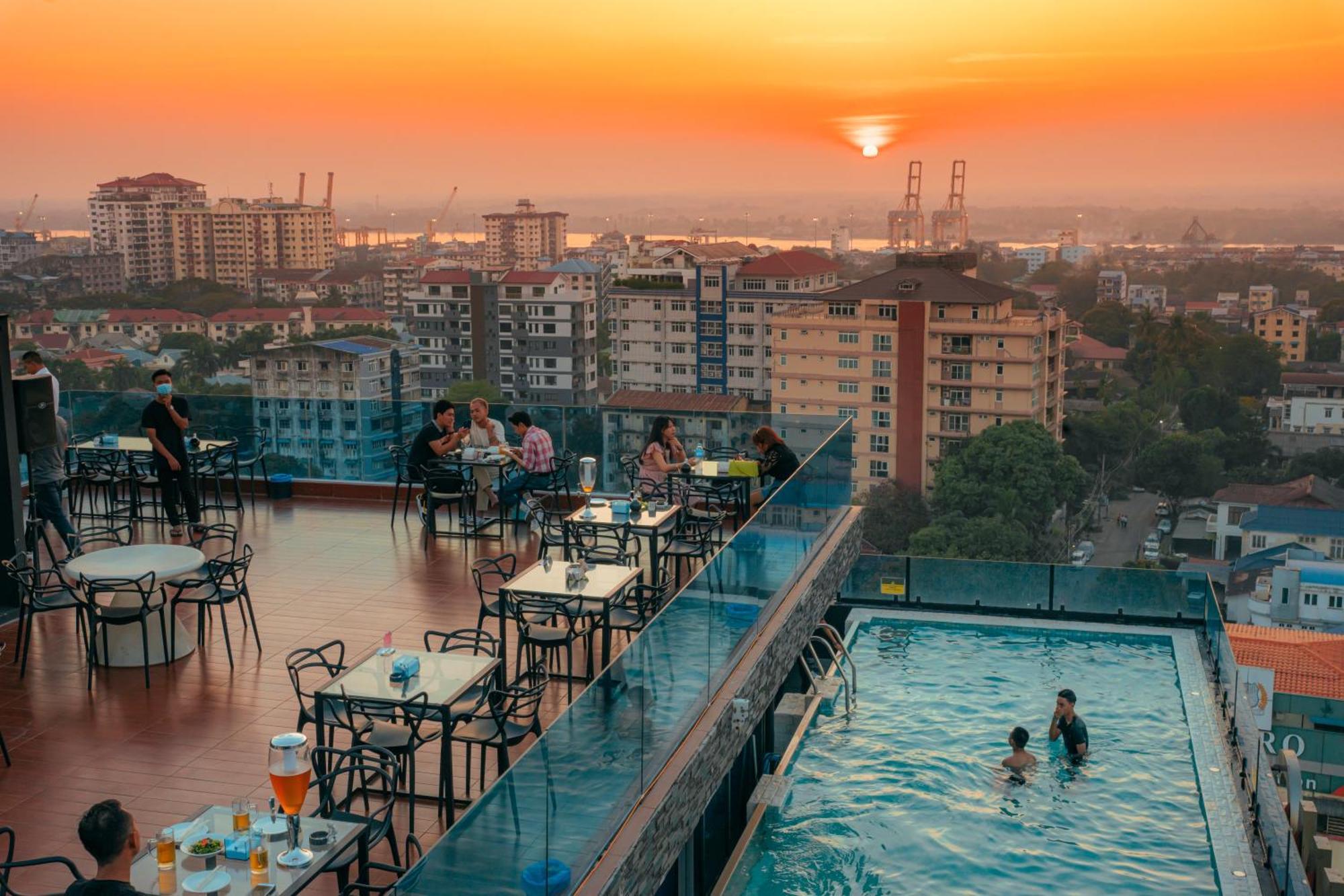 Hotel Sanchaung Rangún Exteriér fotografie
